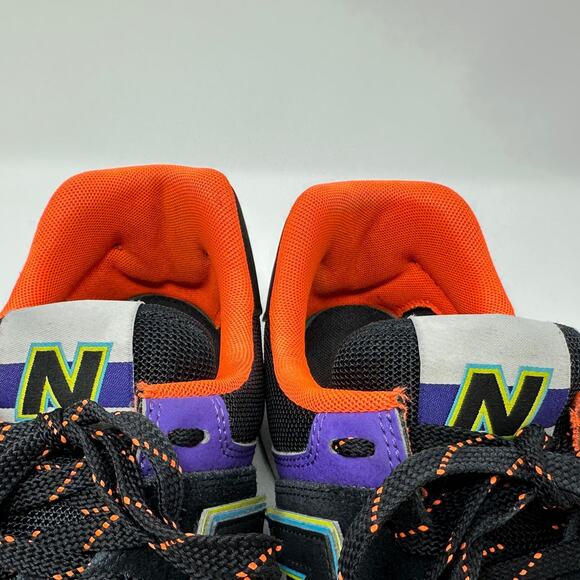New Balance 574 Sneakers Mens 11 Purple Black Orange Suede Retro 90s ML574 PT2 main image 12